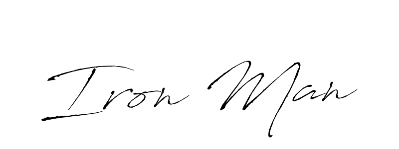 How to make Iron Man signature? Antro_Vectra is a professional autograph style. Create handwritten signature for Iron Man name. Iron Man signature style 6 images and pictures png